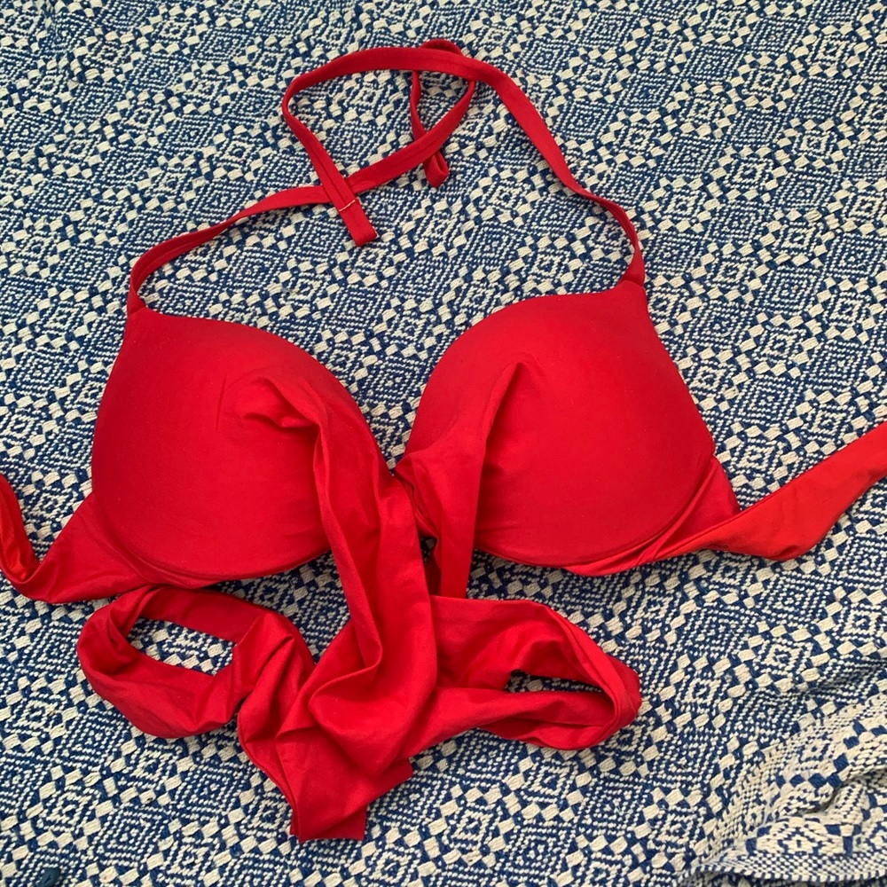 Red bikini top